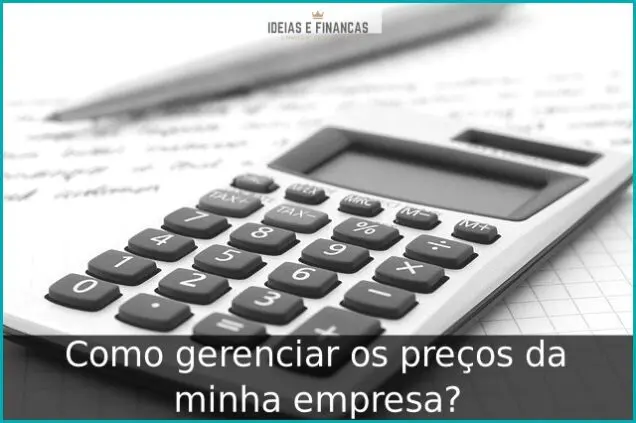 Como gerenciar os preços da minha empresa?