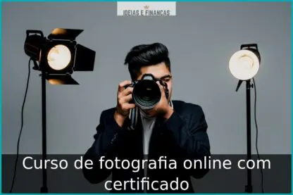 Curso de fotografia online com certificado